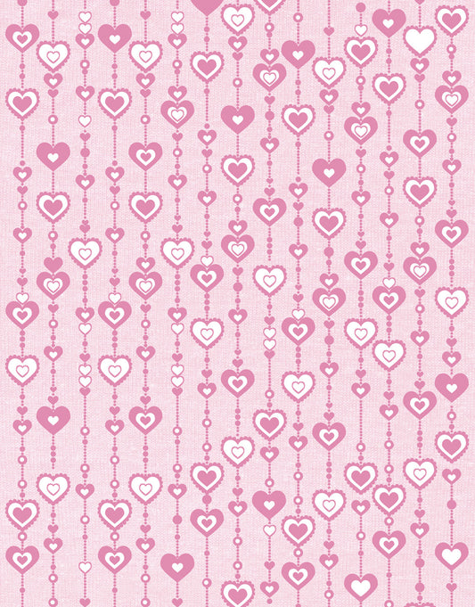 Beaded Hearts Flocked- Hot Off the Press image 0