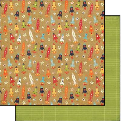 Rocket Double-Sided Paper/That's My Boy Collection - Echo Park image 0