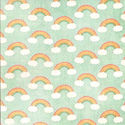 Rainbows 12x12 Paper / Recollections image 0