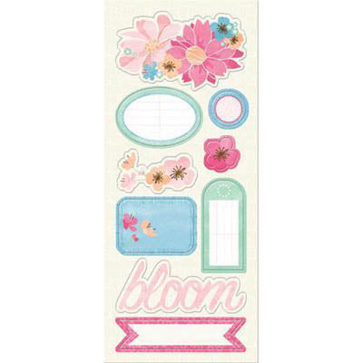May Flowers Chipboard Stickers /Garden Party Collection  / Imaginisce image 0