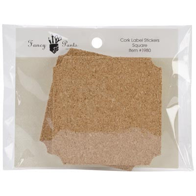 Fancy Pants Cork Square Stickers image 0