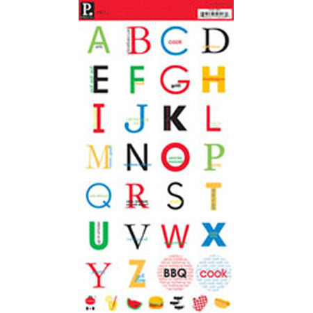 BBQ Alphabet Stickers - Pebbles Inc. image 0