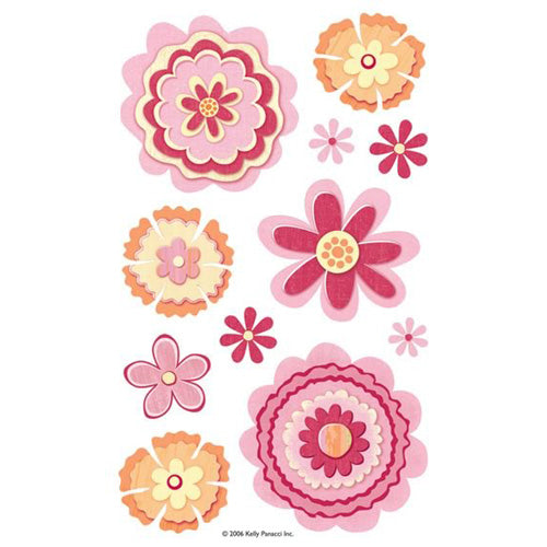 Kelly Panacci Totally Flowers Vellum Glitter Sticker - Sandylion image 0
