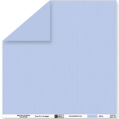Baby Blue Dot/Stripe Paper - Pebbles Inc image 0
