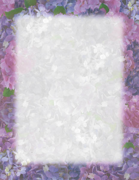 Violet Flowers 8 1/2 x 11 Paper image 0