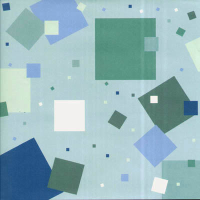 Blue Floating Squares Paper - Paper House image 0