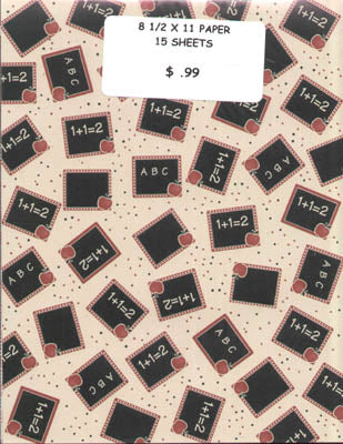 School Theme 8 1/2x11 Grab Bag - 15 Sheets image 0