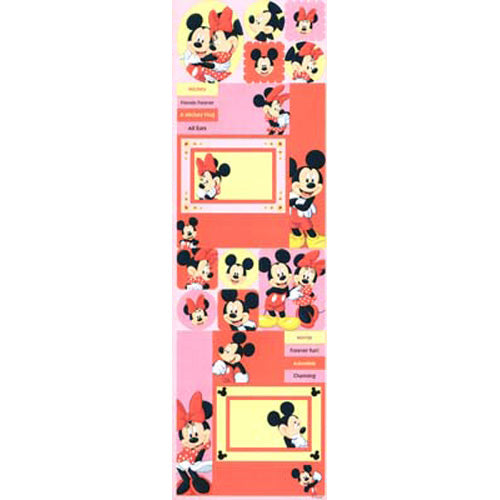 Mickey &amp; Minnie Cardstock Sticker, SandyLion image 0