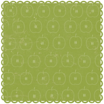 Green Apple Die-cut Paper - Creative Imaginations image 0