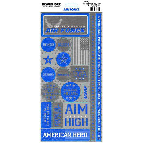 US Air Force Cardstock Stickers - Reminisce image 0