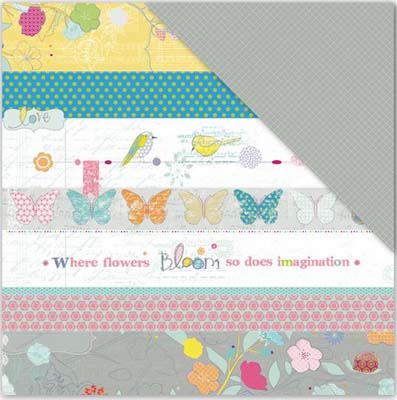 Bloom Bands Double-Sided Paper/Elizabeth Park Collection / Little Yellow Bicycle image 0