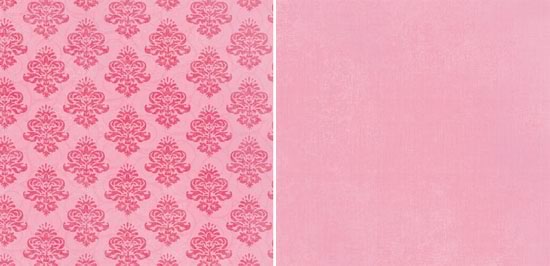Pink Medallions Double-Sided Paper/Rose Colored Glasses Collection - G.C.D. Studios image 0
