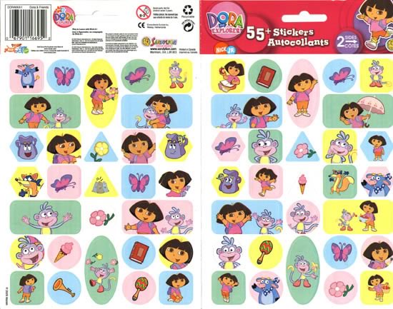 Dora and Friends Foldover Stickers, SandyLion image 0