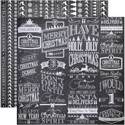 Chalkboard Reindeer Xing/ Chalkboard Christmas Collection - Reminisce image 0