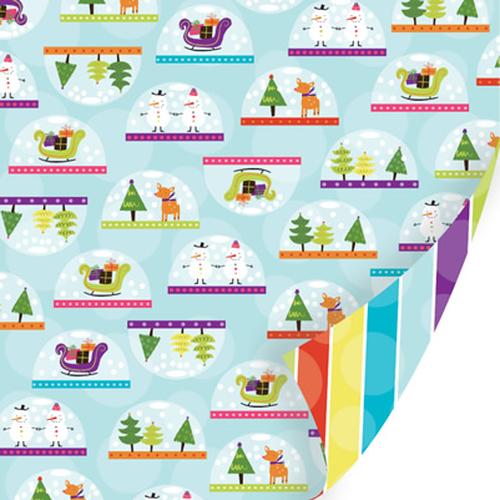 Holiday Cheer Shake it Up (Glitter) Snow Globe Paper - SEI image 0