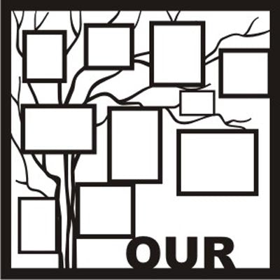 Our (Our Family) 2 Piece Overlay / EZ Laser Designs image 0