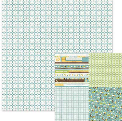 Baby Blue Double-Sided Paper/Baby Mine Collection - We R Memory Keepers image 0