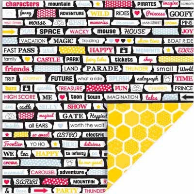 Magic Words/Magic Honeycomb Double-Sided Cardstock Paper - Queen &amp; Co image 0