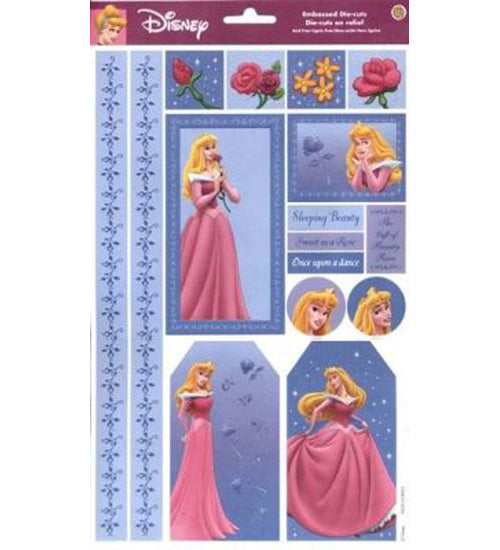Embossed Sleeping Beauty Die Cuts, Sandylion image 0