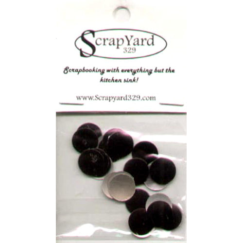 Black Metal Circle Embellishments (Large)  / Scrap Yard 329 image 0