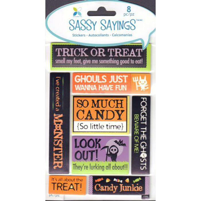Trick or Treat 3-D Sassy Saying - Momenta image 0