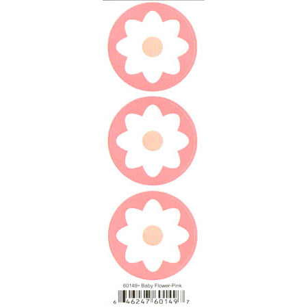 Duplicates Baby Flower Pink Sticker - Pebbles Inc. image 0