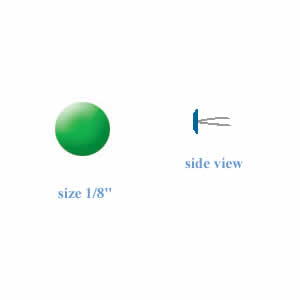 Small Bright Green Brads (25 pak) - Carolees Creations/Adornit image 0