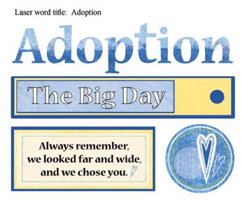 Adoption/Boy Laser Die Cuts - Carolees Creations/Adornit image 0