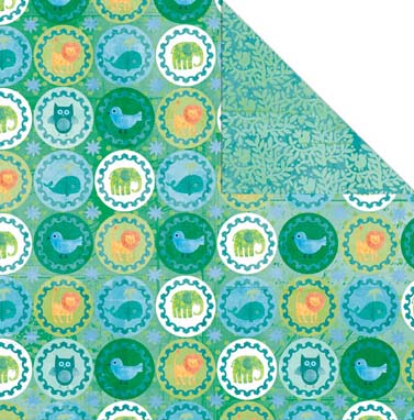 Boho Blue Paper/Boho Boy Collection - Creative Imaginations image 0