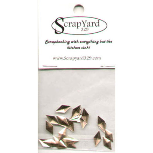 Gold Diamond Shaped Metal Embellishments  - Scrap Yard 329 image 0