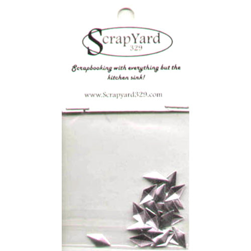 Silver Diamond Shaped Metal Embellishments - Scrap Yard 329 image 0