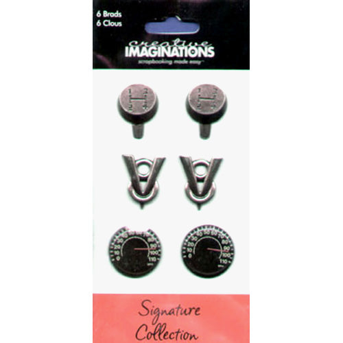 Classic Car Parts Brads - Creative Imaginations image 0