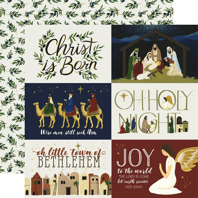 Oh Holy Night 4x6 Journaling Cards Paper- Echo Park image 0